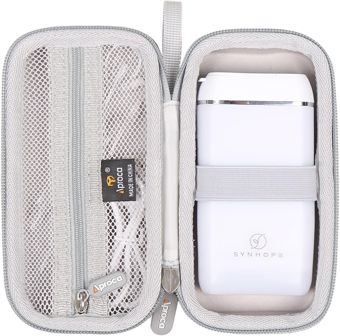 SYNHOPE water flosser securely stored in a portable travel case. Designed for protection and convenience during travel or daily use.