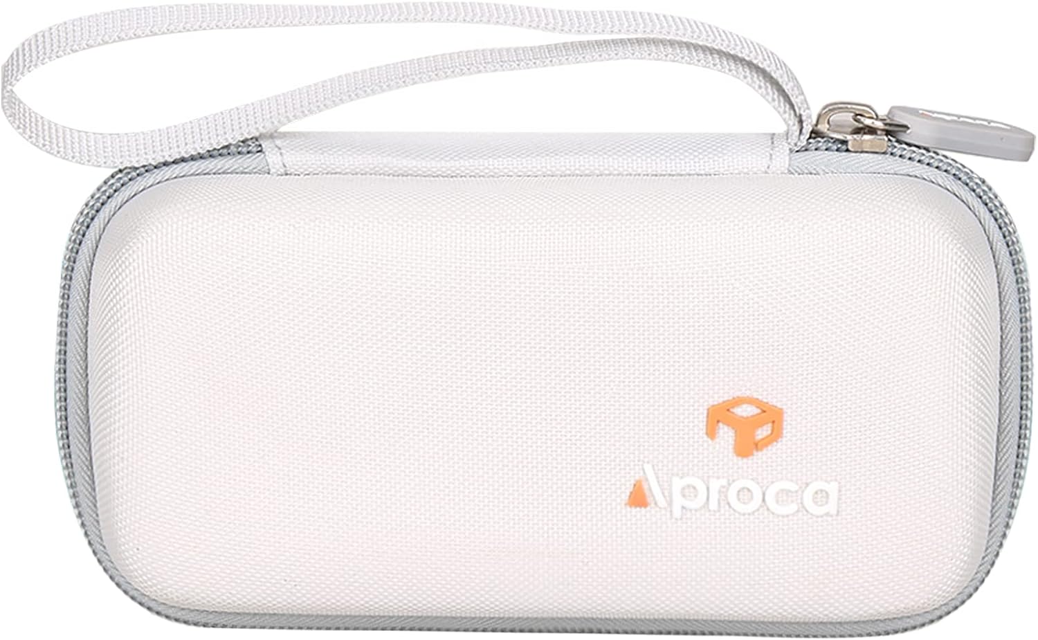 Compact and durable SYNHOPE water flosser travel case with a carrying handle and branded logo for easy portability.